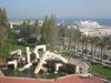 A fountain in Embarcadero Center