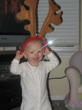 'Wearing' her antlers