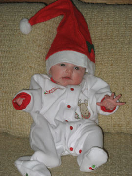 Her Christmas hat