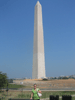 Amy in front of the Monument