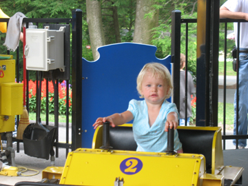 Driving a bulldozer