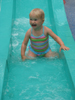 After sliding down