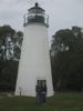 In front of the Turkey Point Lighthouse