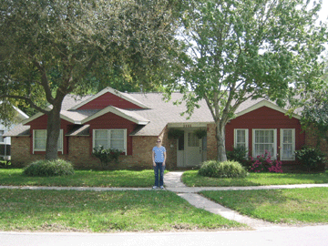 Amy back home in Seabrook at the house she lived in nearly 10 years