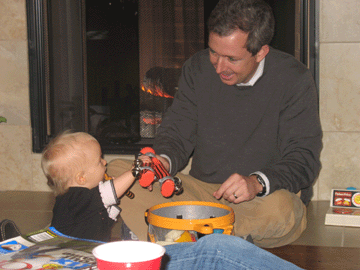 Playing with Uncle Robert