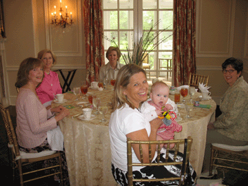 At the bridal luncheon