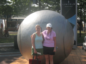 Amy and Mom outside