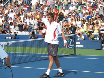 Marat Safin celebrating the win