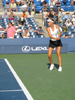 Victoria Azarenka warming up