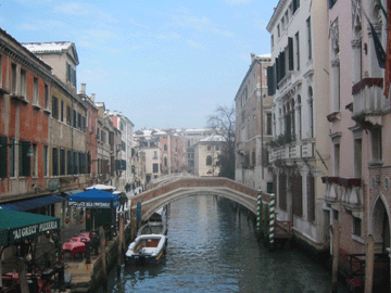 A view down a side canal