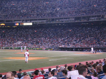 View from our season tickets seats