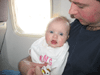 On the plane with Daddy