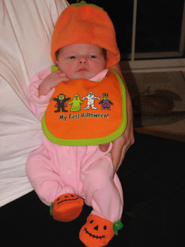 My First Halloween (or... 'My parents are cruel and dressed me up like this')