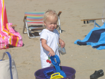 Enjoying the beach