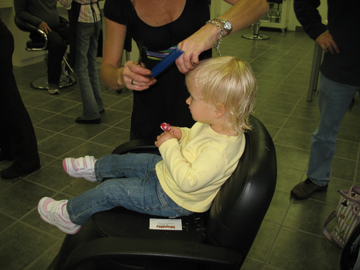 Kaitlyn's first haircut