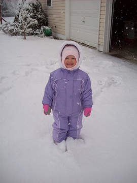 Ready to play in the snow