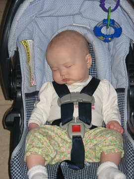 Napping in her carseat