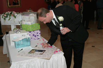 Brian signing the picture